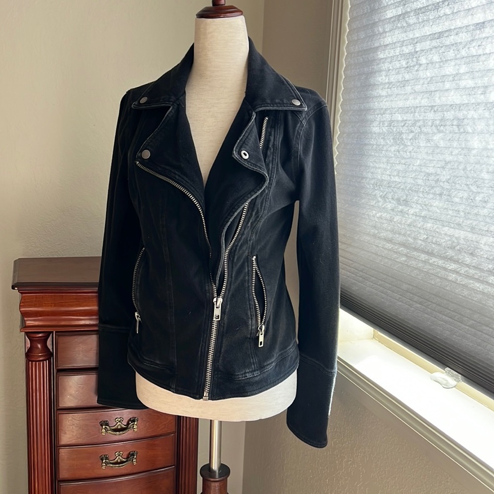 “Dusty” black cotton Liverpool jacket